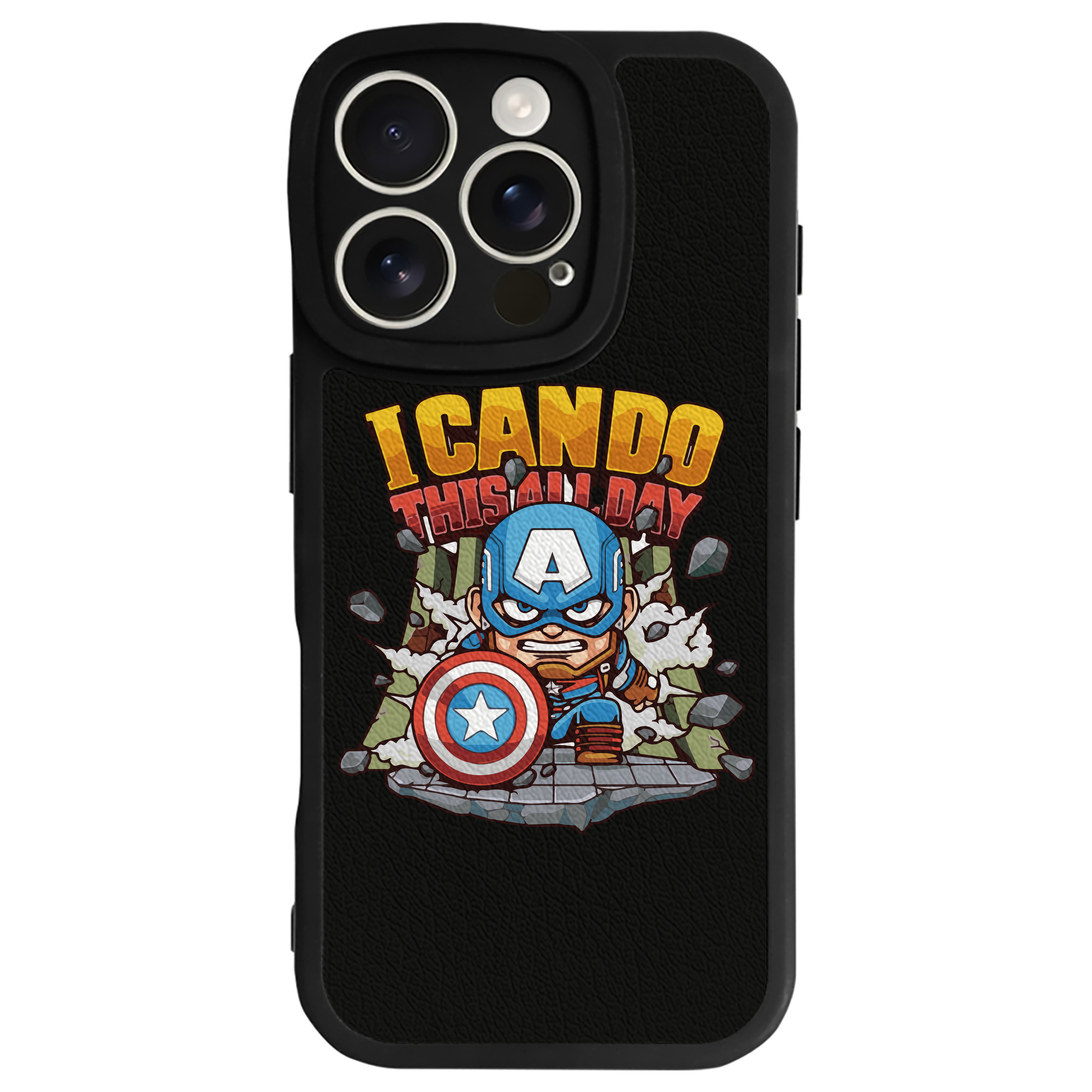 （画像用） アベンジャーズ The Avengers 【iPhone 16シリーズ対応】シリコンスマホケース（レザー調） 材質：シリコン